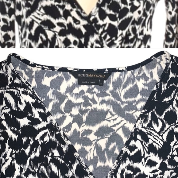 Elegant Black and White Floral Dress - Picture 8 of 8